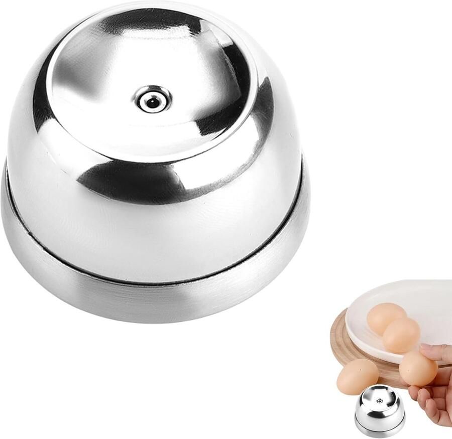 Eierprikker Set Keukengerei Gadget Gekookte Eieren Bereiden Roestvrij Staal Compact Formaat Zilverkleurig