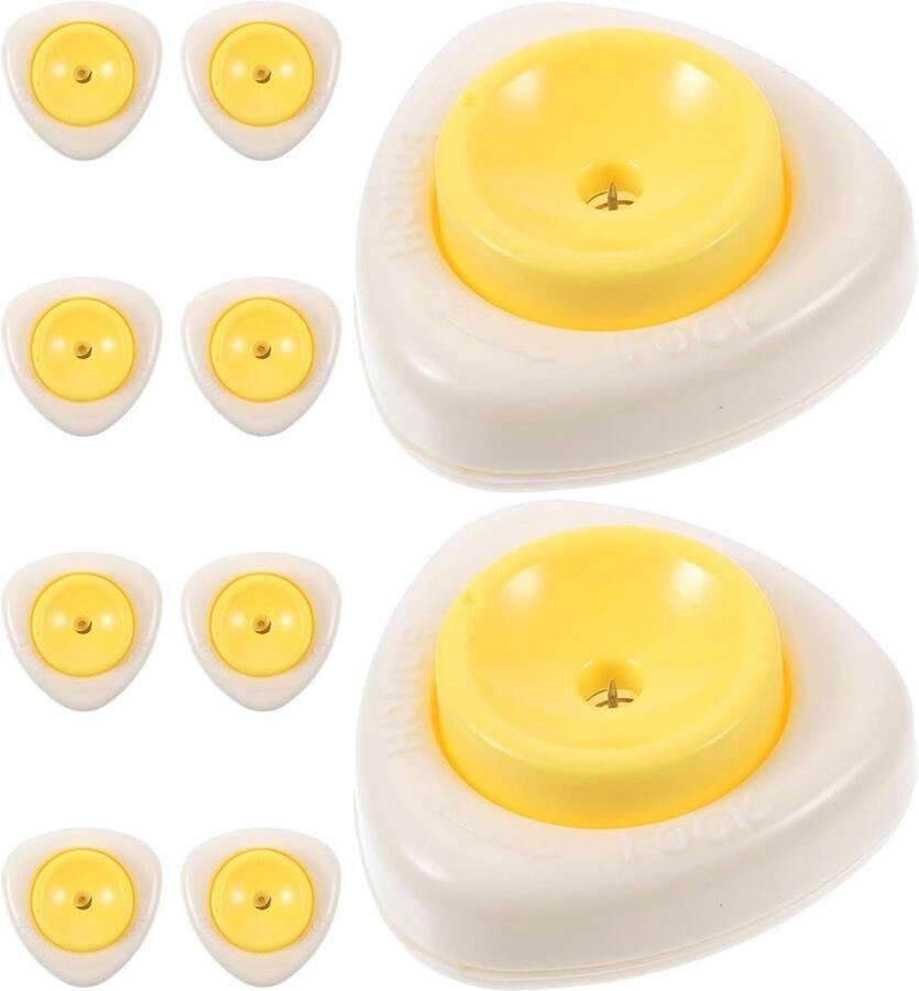Eierprikker Set Keukenprikker Basis Koken van Eieren Stabiele Veiligheidsbasis 10 stuks Multi