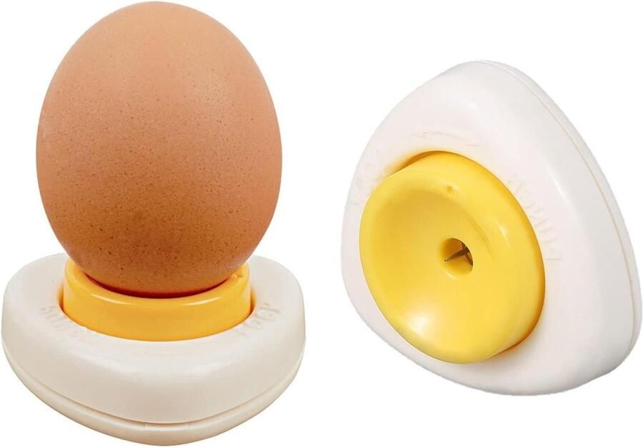 Eierprikkers Set Keuken Gadget Koken Voorbereiden Veilig en Gemakkelijk 2 Stuks Wit