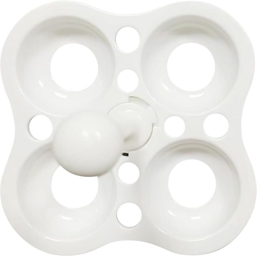 Eierrek in pot Kookrek stomer Gelijkmatig koken Stabiel ontwerp 12 cm hoogte Wit