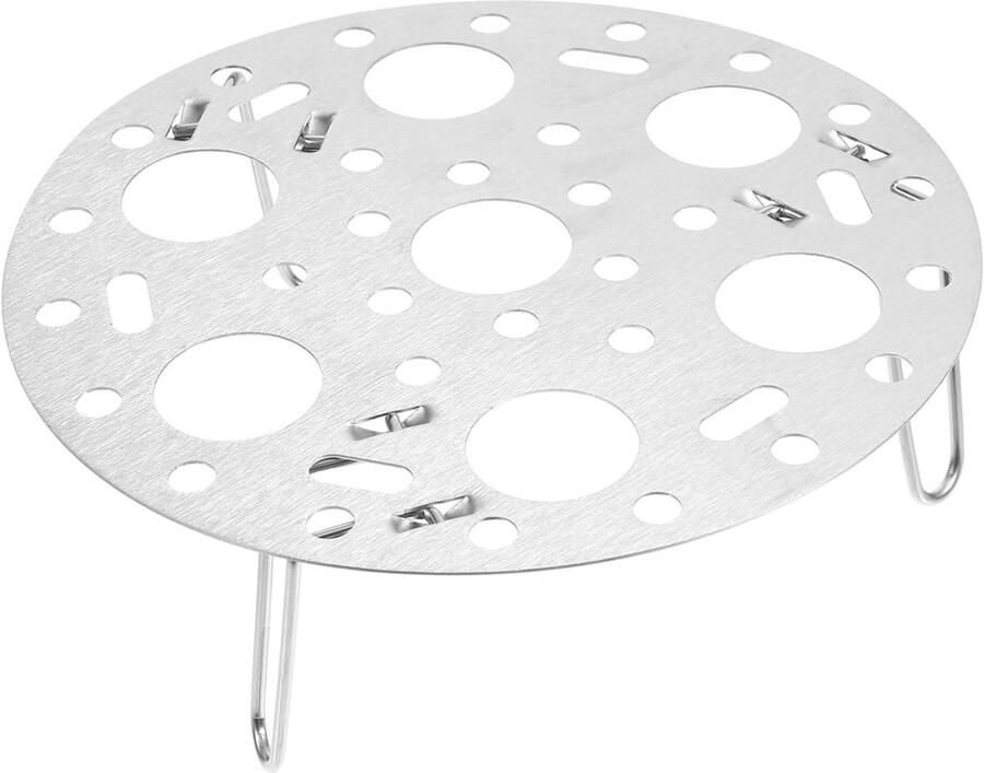 Eierrek Stoom Keuken Accessoire Eieren Koken Multifunctioneel Ontwerp 17.5 x 17.5 cm Zilver