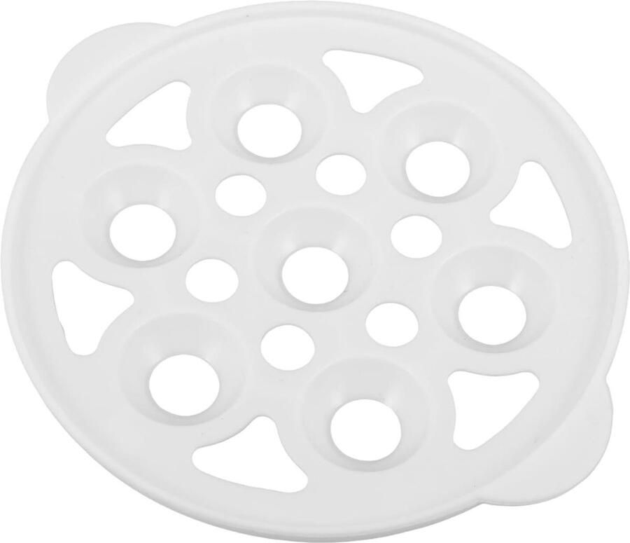 Eierrek Stoom Keuken Accessoire Gelijkmatig Koken Veelzijdig Gebruik 17.3 x 15 cm Wit