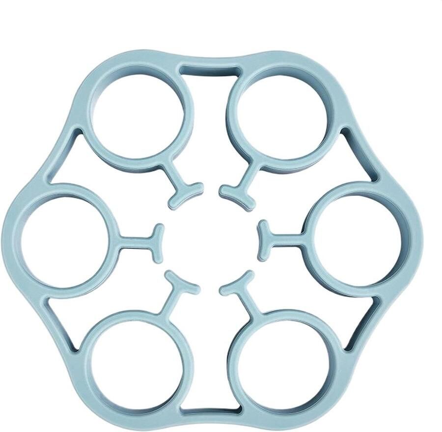 Eierrek Stoomrek Eieren Koken Food Grade Siliconen 141 cm Diameter Blauw