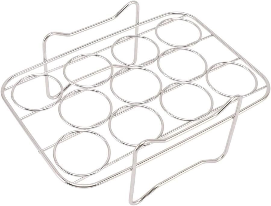 Eierrek Stoomrek Snel Koken 304 Roestvrij Staal 20.5 cm Zilver