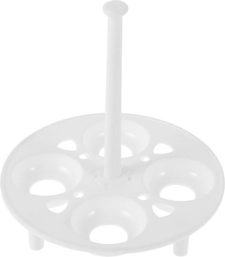 Eierrek voor Stomen Stoomrek Eieren Gezond Koken Hittebestendig Plastic 11 cm Wit