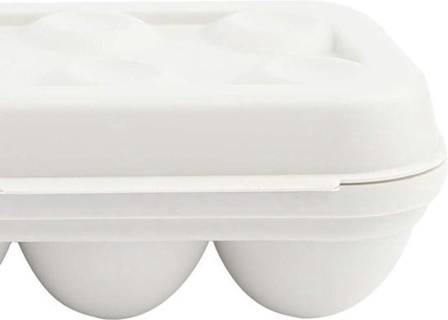 Eierrekje Opbergdoos Eierhouder Container Keuken Opslag Stapelbaar Dekselontwerp 32 x 17 x 7 cm Grijs