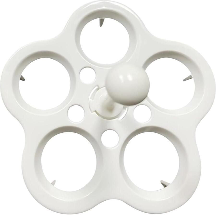 Eierrek Eierhouder Stoompan Eieren Koken Hittebestendig Handvat 12 cm Wit