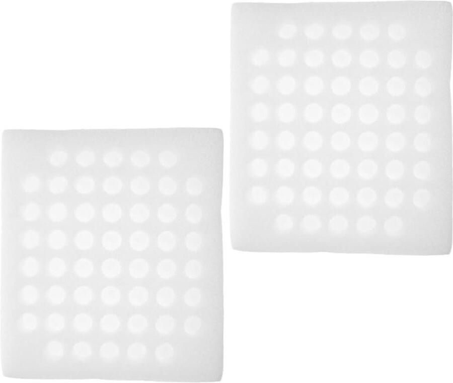 Eierrekje Schuim Eierdozen Houder Eieren Transport Lichtgewicht Ontwerp 2 Stuks Wit