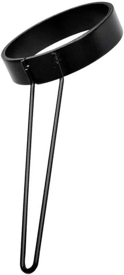 Eierringen Bakvorm Omelet Perfecte Ronde Eieren Antiaanbaklaag 8.3 cm Diameter Zwart