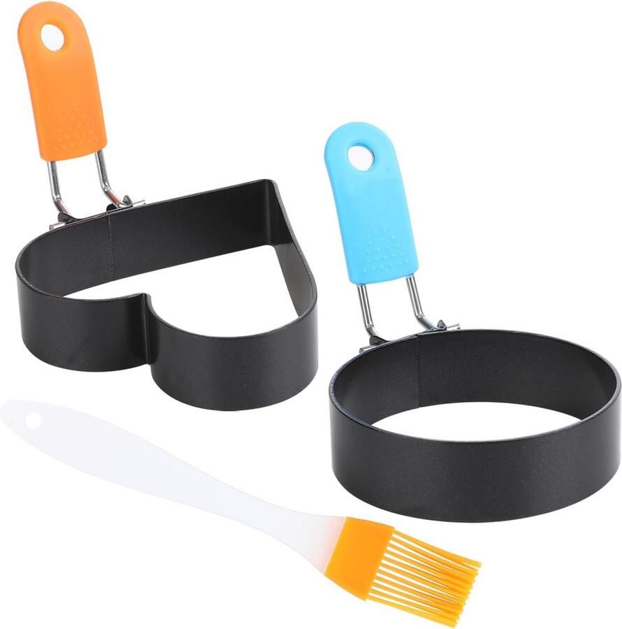 Eierringen met antiaanbaklaag voor gebakken eieren en pannenkoeken