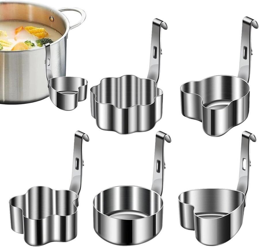 Eierringen Roestvrij Staal Omelet Vormen Ontbijt Maken Antiaanbaklaag 10 cm Zilver