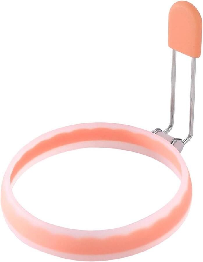 Eierringen Set Keuken Hulp Ontbijt Maken Antiaanbaklaag 10cm Doorsnede Oranje