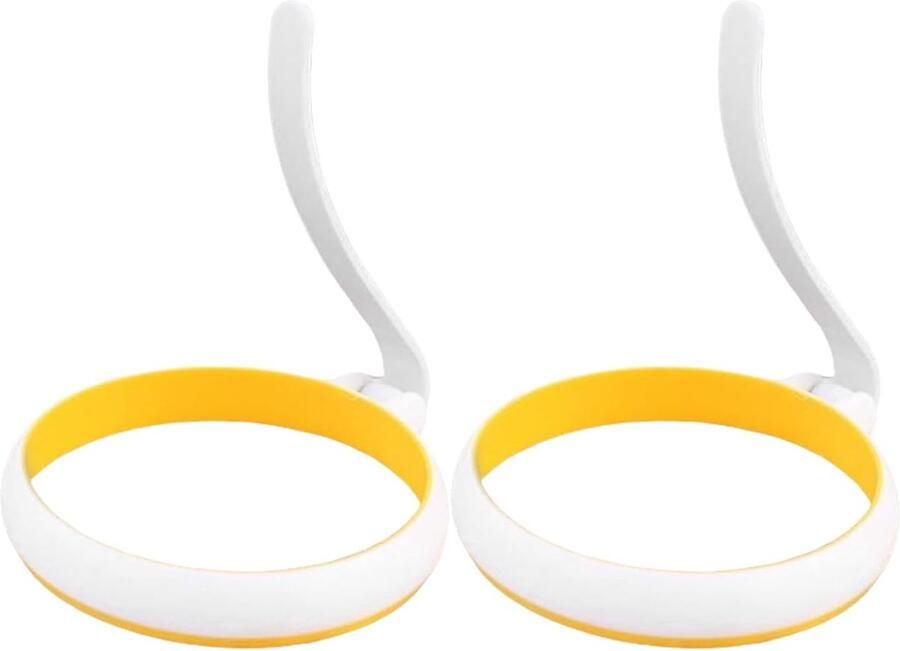 Eierringen Set Pannenkoekvorm Bakvorm Ontbijt Brunch Grillen Met Handvat Gemakkelijk 10cm Diameter