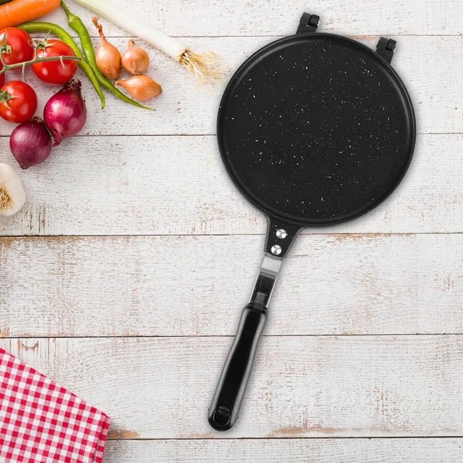 Eierrol Maker Keuken Gereedschap Ontbijt Bakken Antiaanbaklaag 39 x 17 cm Zwart