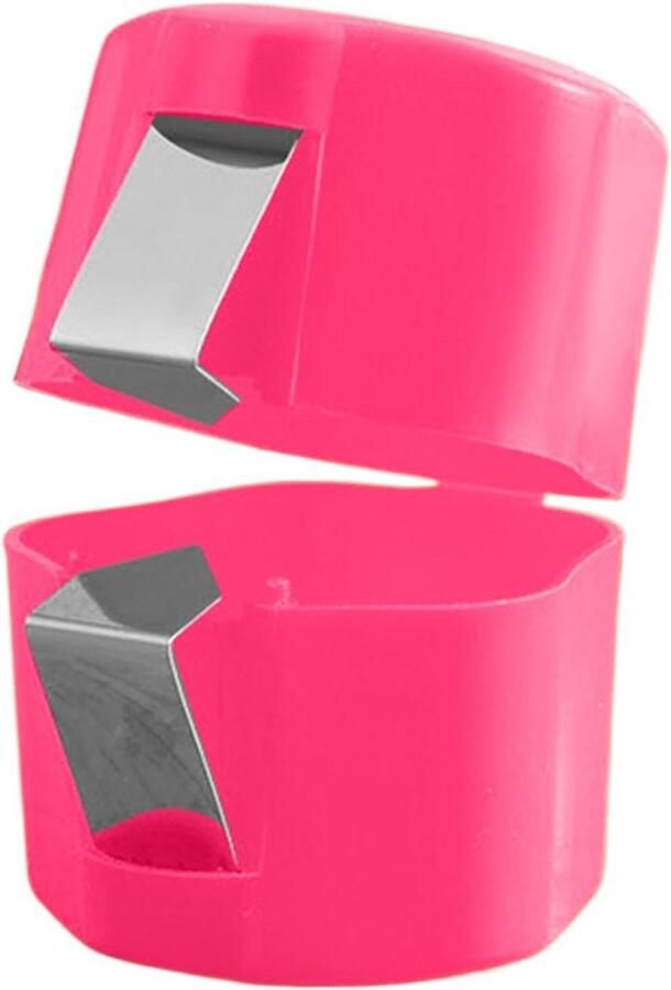 Eierschaal Opener Keuken Tool Efficiënt Koken Eenvoudige Knop Bediening 5.5x5.5x7 cm Roze