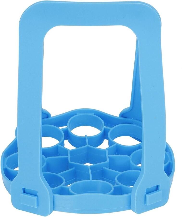 Eierstoomrek Eierkoker mand Eieren Stomen Hittebestendig Siliconen 19 x 19 x 18 cm Blauw