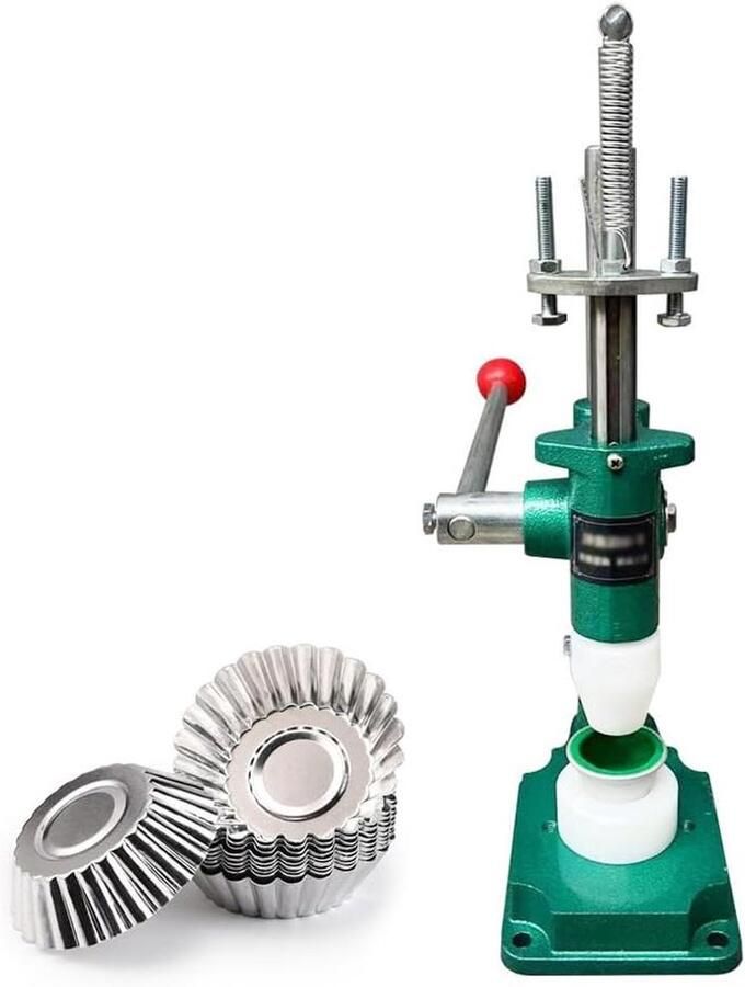 Eiertaart Persmachine Taartvorm Gereedschap Bakkerij ie One-Touch Hefboomtechnologie 12 x 20 x 42 cm Silver