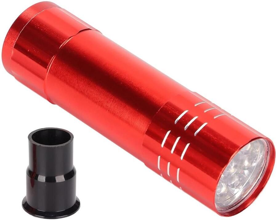 Eiertester Candler Lamp Embryo Observatie Koude Lichtbron 10x8x5 cm Rood
