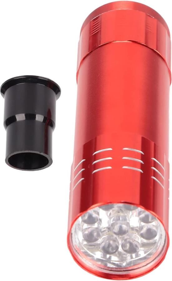 Eiertester LED Eierkaars Lamp Eieren Controleren Kegelvormig Spotlicht 10D x 8B x 5H cm Rood