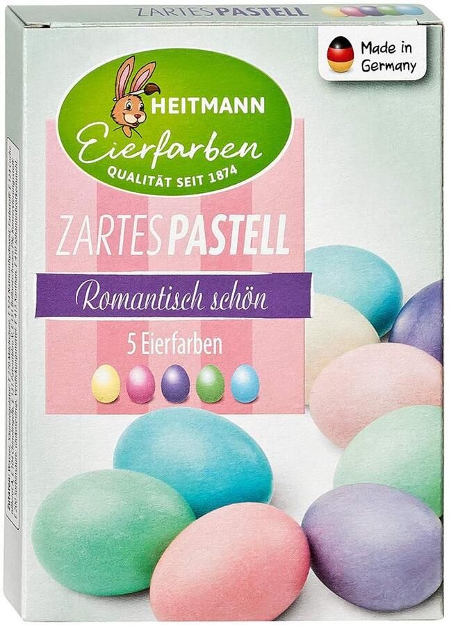 Eierverf Set Paasei Kleuren Paasdecoratie Maken Vijf Pastelkleuren 12 x 85 cm