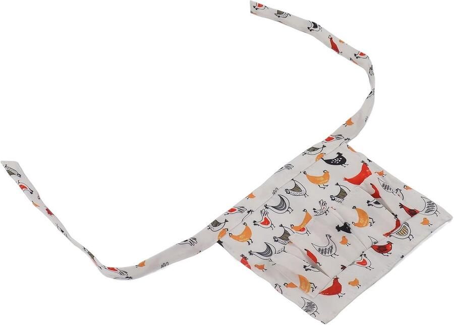 Eierverzamelschort Eierhouder schort Eieren verzamelen Handsfree ontwerp Maat S 3 zakken Stofkleur