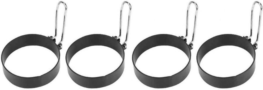 Eiervorm 4 STUKS Eierring Rvs Gebakken Ei Shaper Pannenkoek Maker Mold Mould Keuken Koken Tool