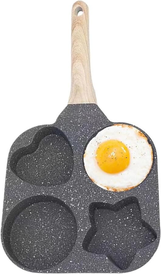 Eiervormen Eierringen Mallen Ontbijt Maken Vier Verschillende Vormen 18 cm Zwart