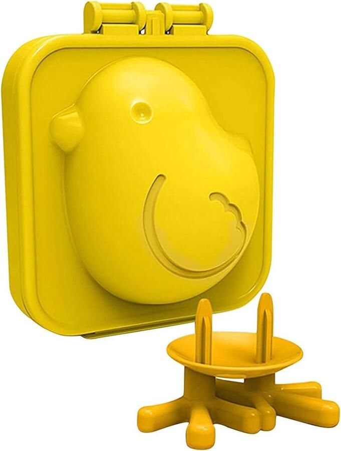Eiervormer Kuiken Leuke Vorm Decoratieve Eieren Voedselveilig Siliconen 8 x 7.8 cm Geel