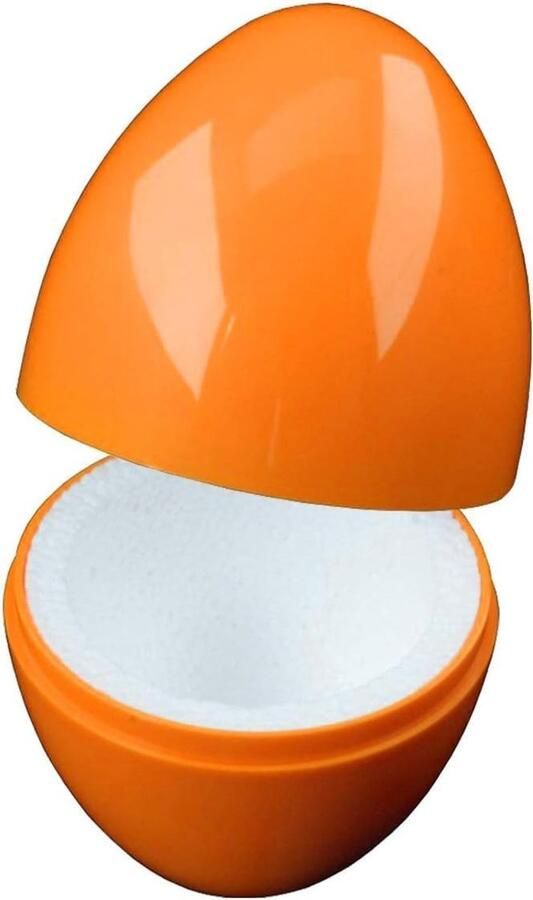 Eierwärmer Thermo-Ei De klassieker voor warme ontbijt- en paaseieren Geïntegreerd schuim voor langdurige warmte Ideaal voor thuis camping en picknick Set van 4 Oranje