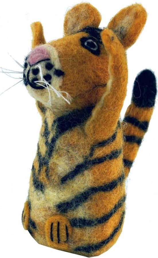 Eierwarmer van vilt in bruin