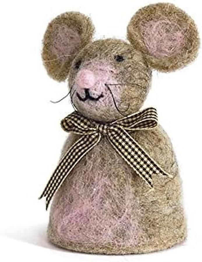Eierwarmertje Vilt Muisje Schattig Decoratief 12 cm