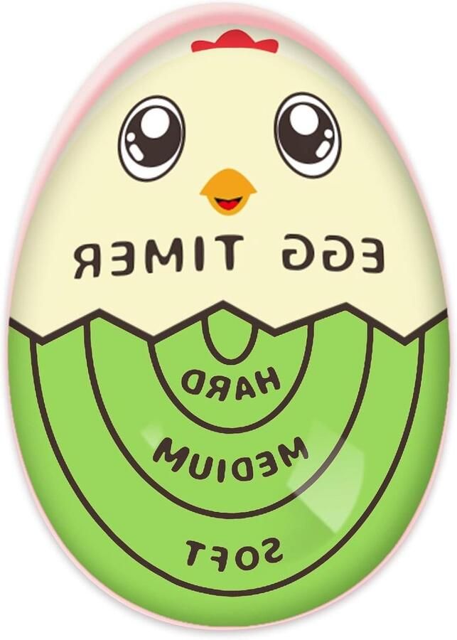 Eierkoker Timer Kookwekker Eieren Perfect Gekookte Eieren Verandert van Kleur 120x40x57 mm Groen