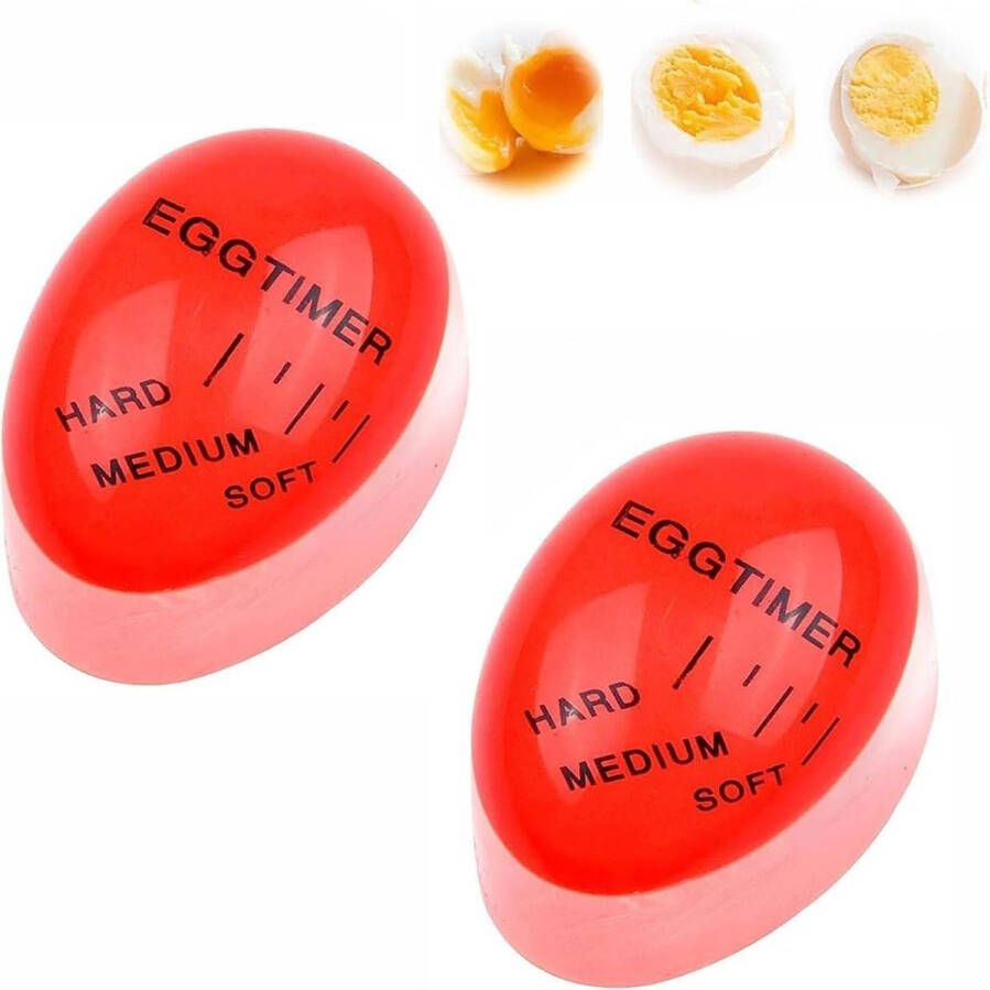 Eierwekker om mee te koken eiertimer hars timer voor gekookte eieren voor thuis en restaurant 2 stuks controleer de gaargraad herbruikbaar