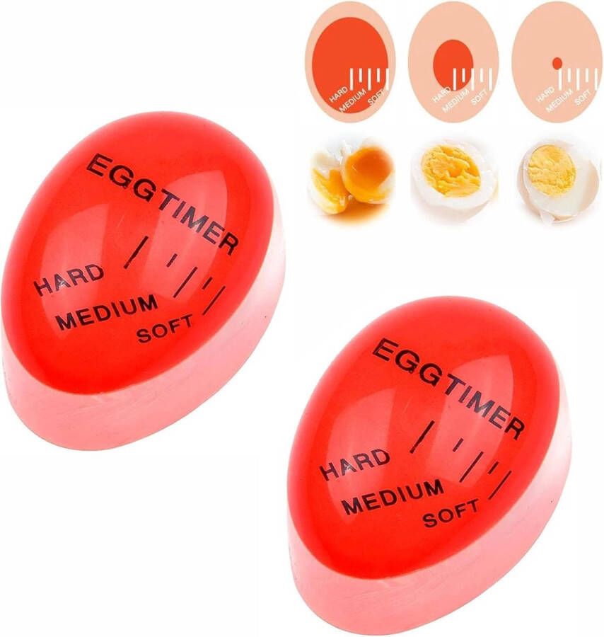 Eierwekker om mee te koken eiertimer hars timer voor gekookte eieren voor thuis restaurant 2 stuks controleer de gaargraad herbruikbaar kookaccessoires keukenhulpmiddel