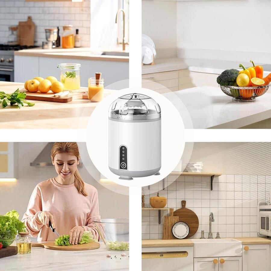 Eigeel Mixer Gouden Eieren Koken Stille Motor 11.5 x 11.5 x 17.3 cm Wit