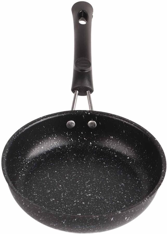 Ejoyous Kleine Eierpan Roestvrijstalen Anti-aanbak Eierkoekepan Ergonomische Handgreep Perfect voor Ontbijt en ShopVlot
