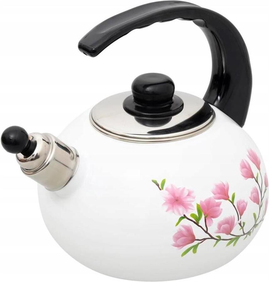 Eladio Magnolia 2 2L geëmailleerde waterkoker inductie en gas