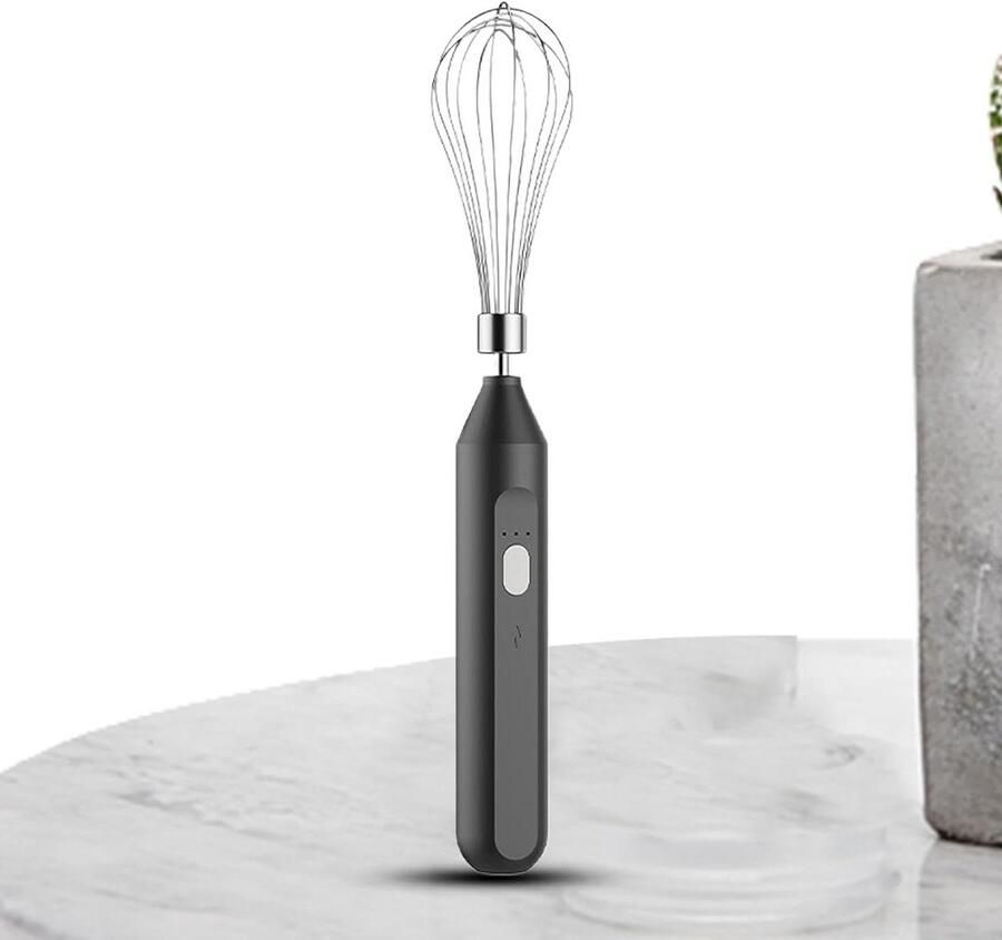 Electric Egg Beater Handheld Coffee Frother 1.38 x 1.18 x 7.09 inch 3-Speed USB Rechargeable Multifunction Automatic Egg Beater Milk Frother for Latte Hot Chocolate