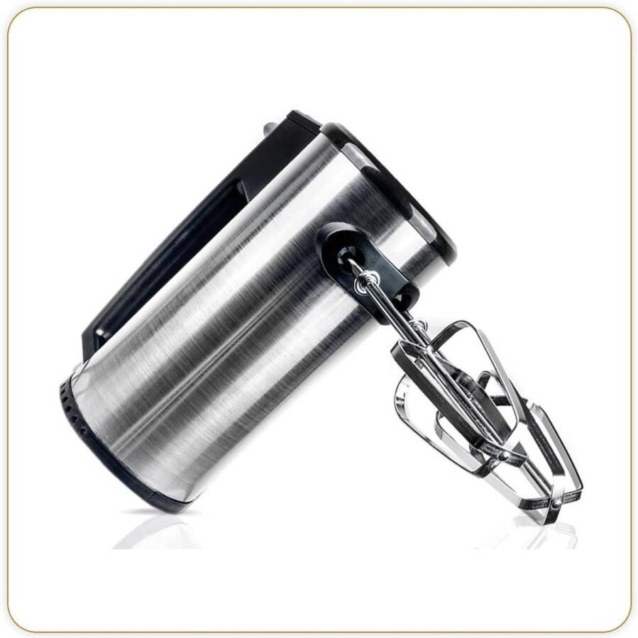 Elegance stainless steel 400 electric hand mixer whisk kneading hooks 400 W best for home baking