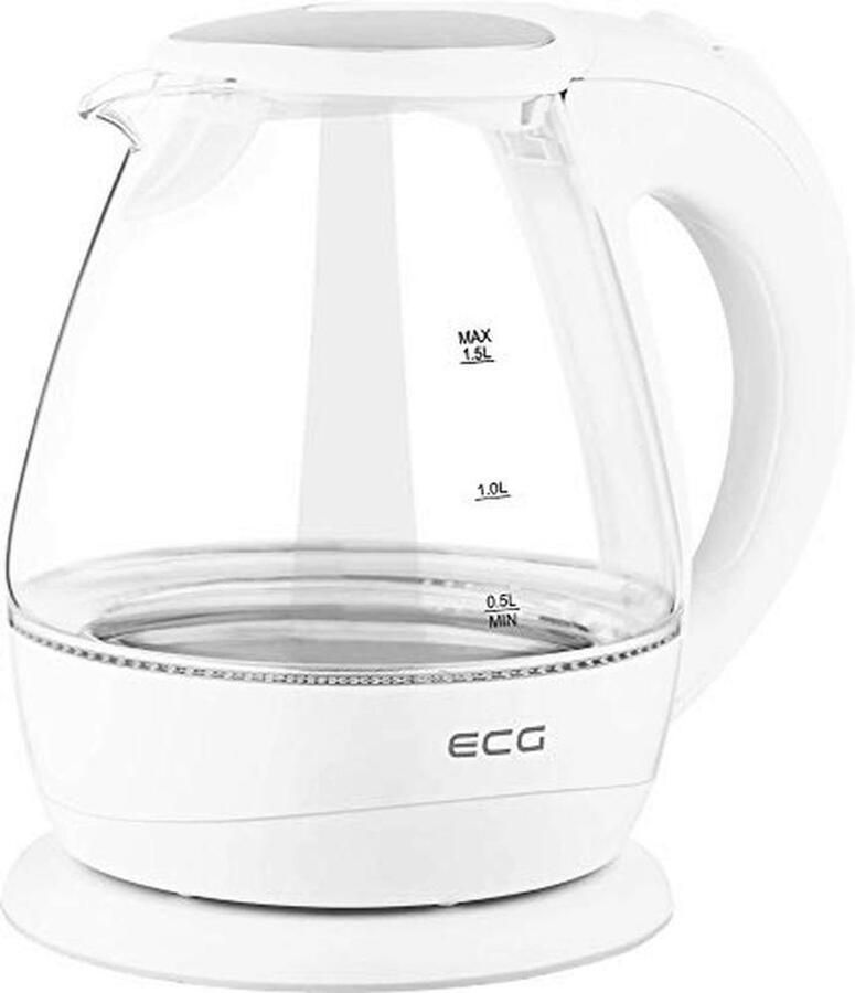 Elegant glazen waterkoker met LED-verlichting 1 5 liter