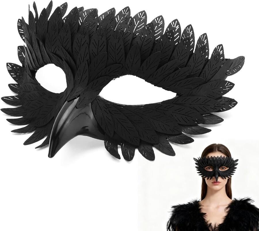 Elegant vogelmasker snavelmasker halfmasker Halloween carnavalsmasker gemaskerd bal masker voor mannen en vrouwen verkleedpartijen Halloween carnaval feestkostuum uniseks