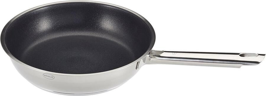 Elegante Braadpan 24 cm Zilver Zwart