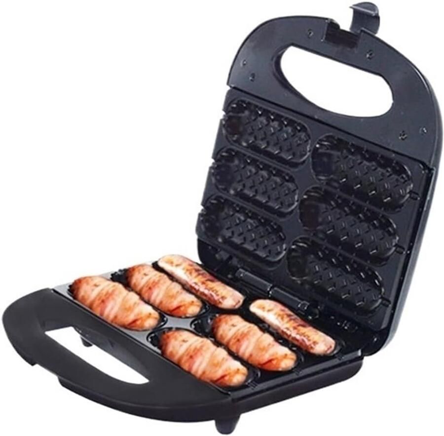 Elektrisch Bakijzer Wafelmaker Hotdog Snelle Ontbijtjes Maken Antiaanbaklaag 10x10x10 mm One Color