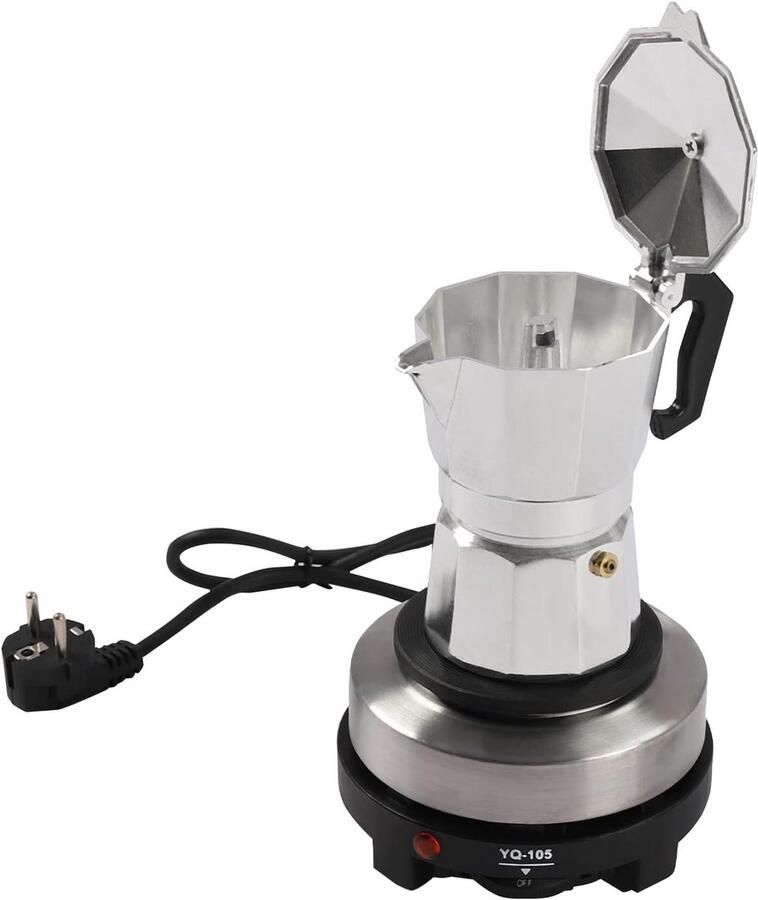 Elektrisch Espressomachine 500W voor Thuis en Kantoor Rvs