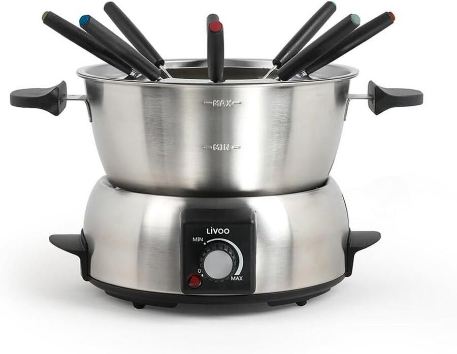 Elektrisch Fonduestel voor 8 Personen – 1000W – Inclusief Accessoires