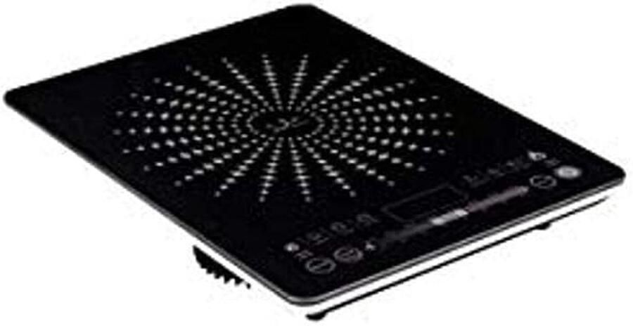 Elektrisch fornuis Inductie kookplaat Snel koken 8 programma's 26 cm diameter Zwart