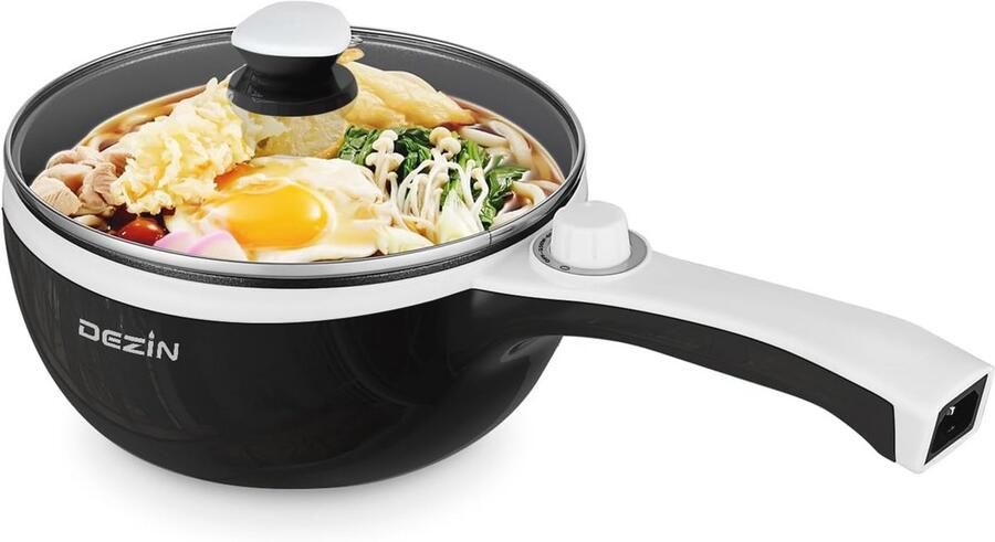 Elektrisch Fornuis Mini Fonduepan en Sautépan 1 5L voor Koken Braden en Stomen
