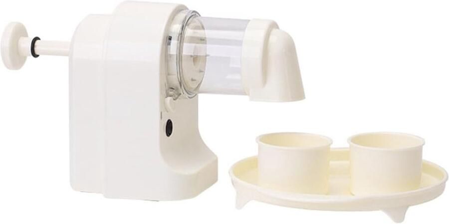 Elektrisch IJsscheerapparaat Slushie Maker Thuis Drankjes Maken Automatisch Roeren 29x18x11.5cm Wit