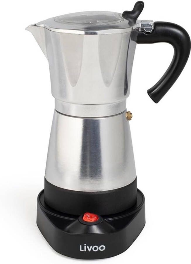 Elektrisch Italiaans Koffiezetapparaat 300ml 6 Kopjes 480W met Warmhoudfunctie