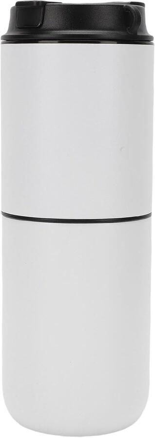 Elektrisch Koffiezetapparaat Draagbare Koffiemaker Onderweg Koffie 15 Maalinstellingen 350 Ml Capaciteit Wit